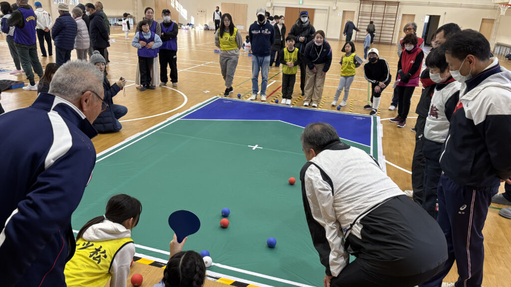 R8.1.18　令和７年度瀬田東学区新春ニュースポーツ（ボッチャ）大会　開催しました！